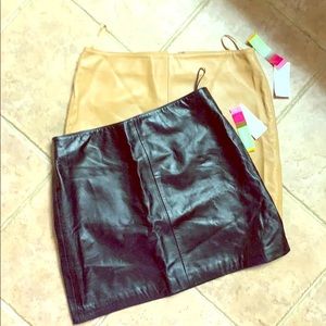 Old navy leather skirt